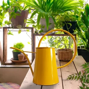 Yellow watering can
